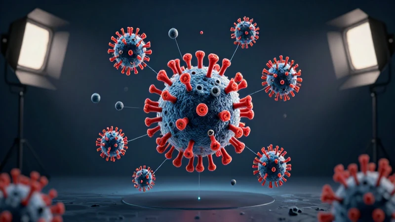 Mapa conceptual sobre el impacto y prevención del coronavirus 4 Visualización, modelo viral e iluminación dramática