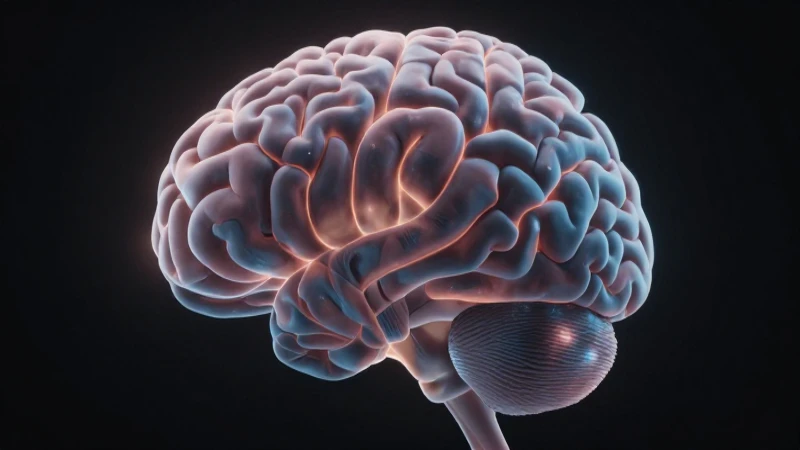 Cerebro nebuloso en luz cinematográfica suave