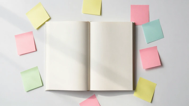 Cómo crear un mapa conceptual eficaz sobre liderazgo 5 Libro abierto con notas de colores