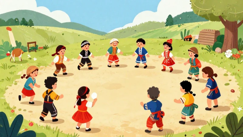 Niños juegan alegres en día soleado