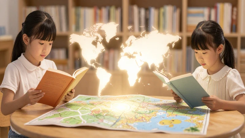 Cómo crear un mapa conceptual del cuento paso a paso 11 Niños leen libros con mapa brillante
