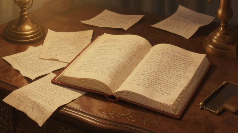 Guía visual para mapas conceptuales de géneros literarios 7 Libro abierto, páginas sueltas con luz cálida