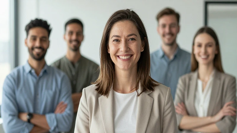 Claves para una gestión eficaz en recursos humanos 6 Equipo diverso sonríe en oficina moderna