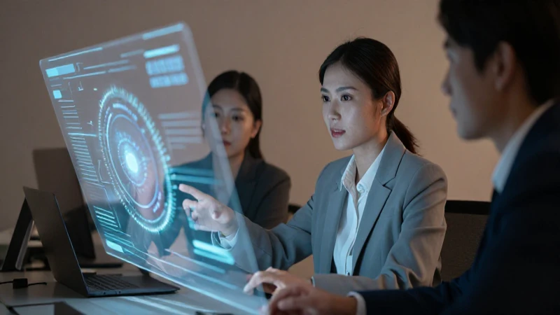 Claves para una gestión eficaz en recursos humanos 10 Profesionales colaboran con proyección futurista