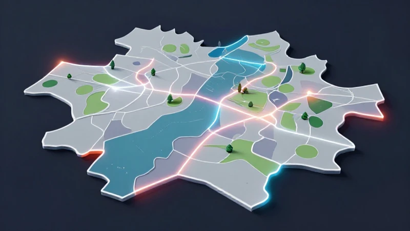 Mapas futuristas vibrantes con diseño limpio