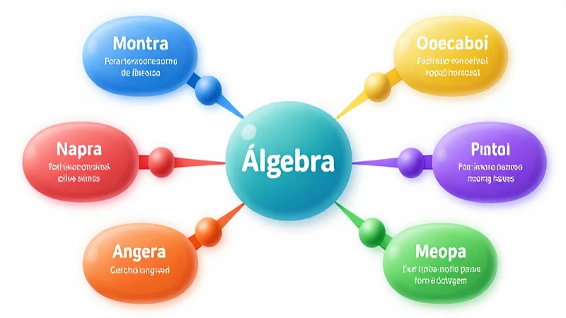 Mapas mentales para aprender conceptos básicos de álgebra 4 Mapa mental colorido para entender el álgebra