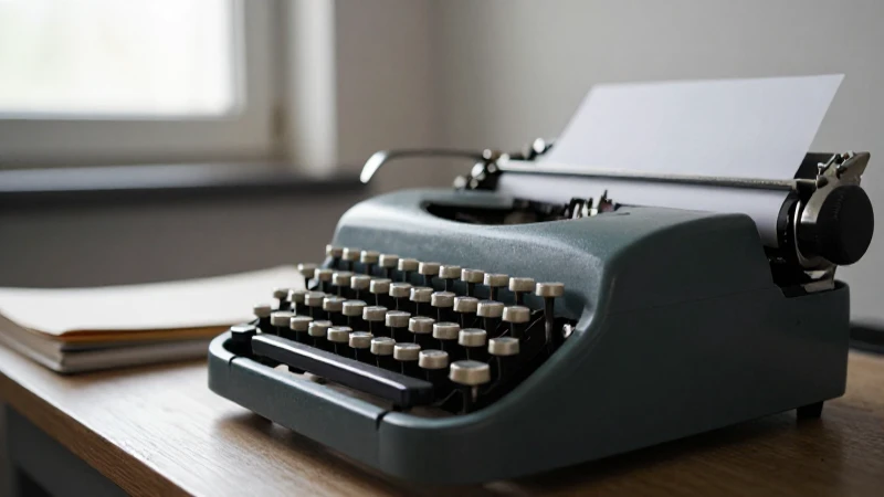 Historia de la máquina de escribir desde sus inicios 5 Máquina antigua, oficina vacía, luz suave