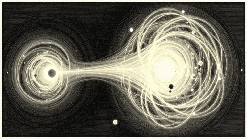 Evolución de la materia continua y discontinua en timeline 8 Ilustración científica vintage con luz etérea