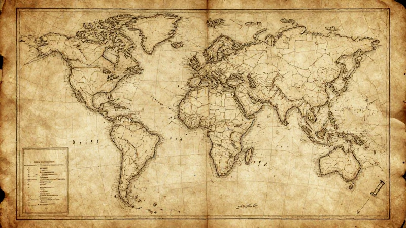 Maximato: Mapa Conceptual y Mapa Mental para su Estudio 4 Mapa antiguo con textura sepia cálida