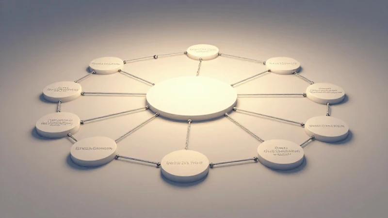 Diagrama conectado con luz cálida y limpia