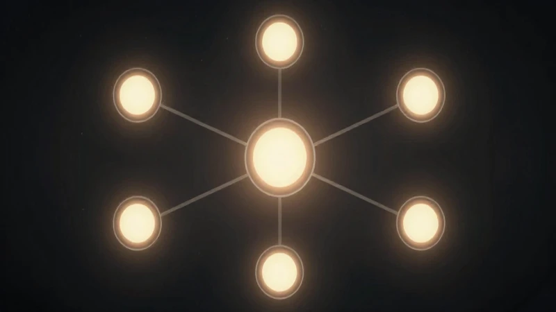 Mapa conceptual brillante con iluminación cinematográfica