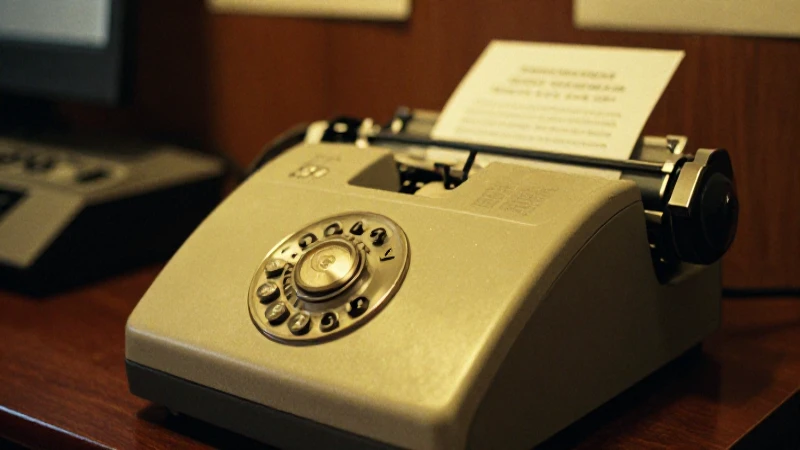 El fax antiguo ilustra la evolución mediática