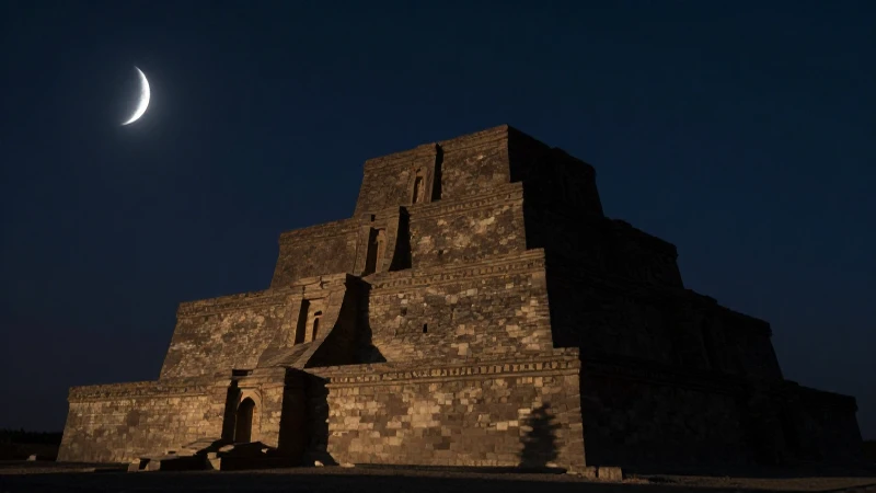 Te gustaría ver una línea del tiempo de la Mesopotamia antigua 8 Ziggurat antigua bajo luna dramática