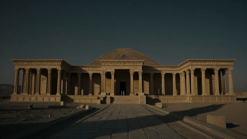 Cuáles son las etapas de la línea de tiempo de Mesopotamia 6 Palacio asirio ruinoso, zigurat en sombra