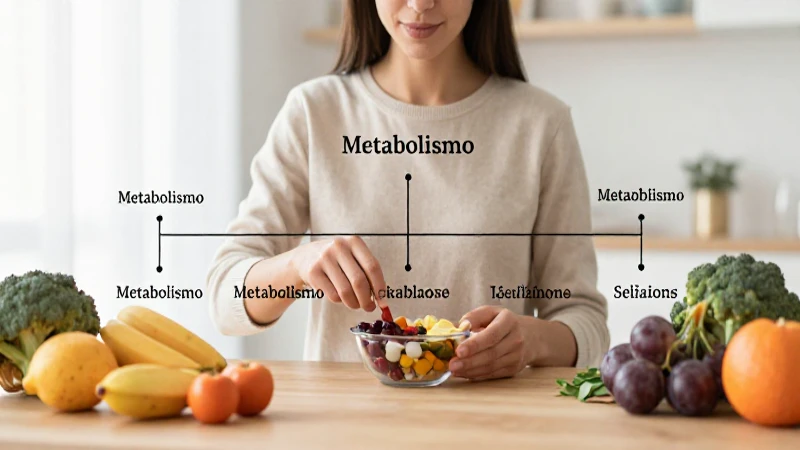 Metabolismo: Mapa Conceptual Completo y Guía Paso a Paso 7 Comida saludable bajo luz cálida y suave
