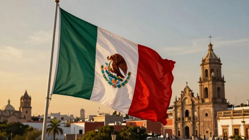 Cuál es la línea del tiempo de México hasta la Reforma 3 Bandera mexicana ondea al atardecer pintoresco
