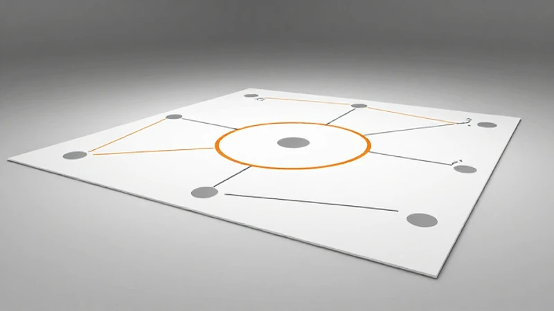 Diagrama conceptual con nodos y luz limpia