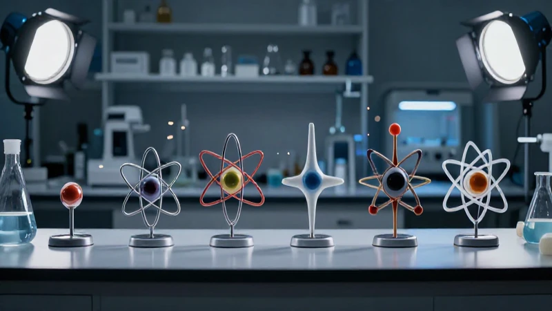 Modelos atómicos evolucionan bajo luz dramática