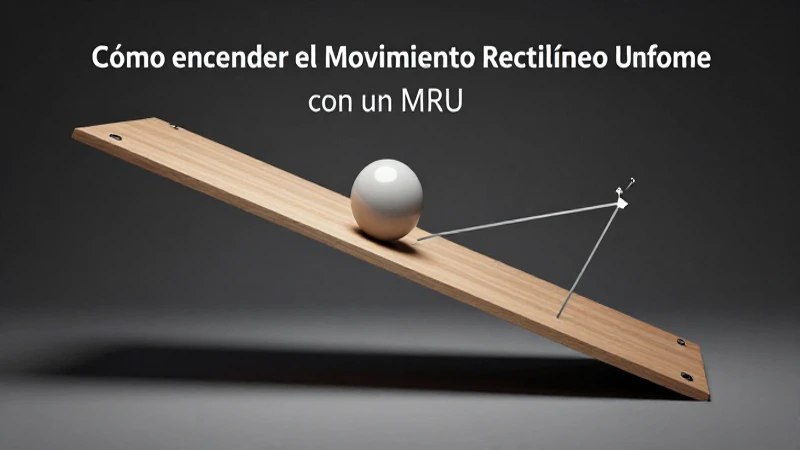 Física: movimiento uniforme sobre plano inclinado