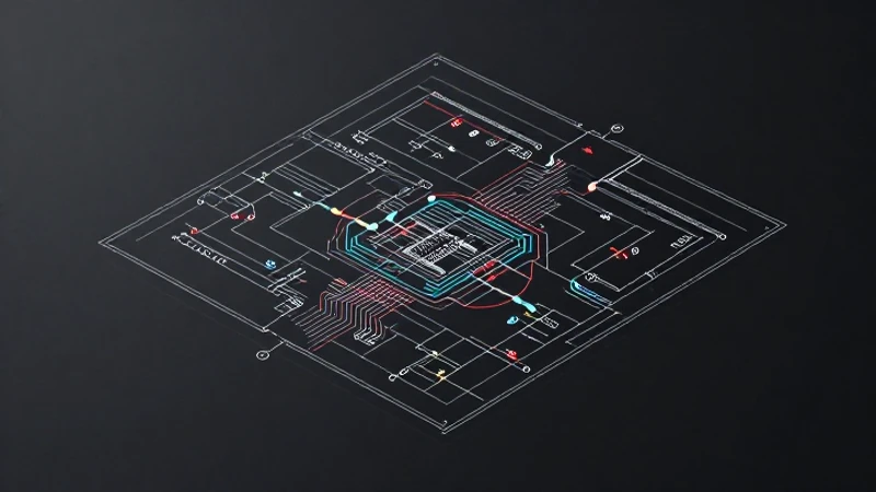 Diagrama esquemático en vista isométrica iluminado suavemente