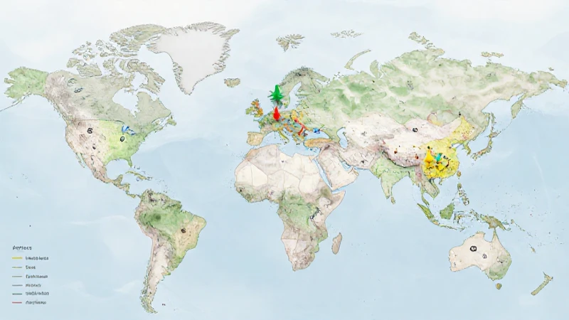 Mapa vibrante muestra vecindario diverso