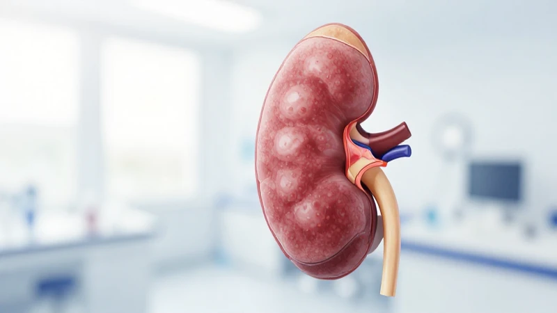 Esquema de la Nefrona: La Unidad Funcional del Riñón 4 Ilustración médica del riñón con nefrones
