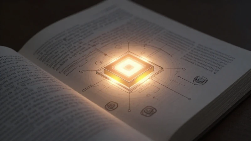 Ilustración académica isométrica con núcleo brillante