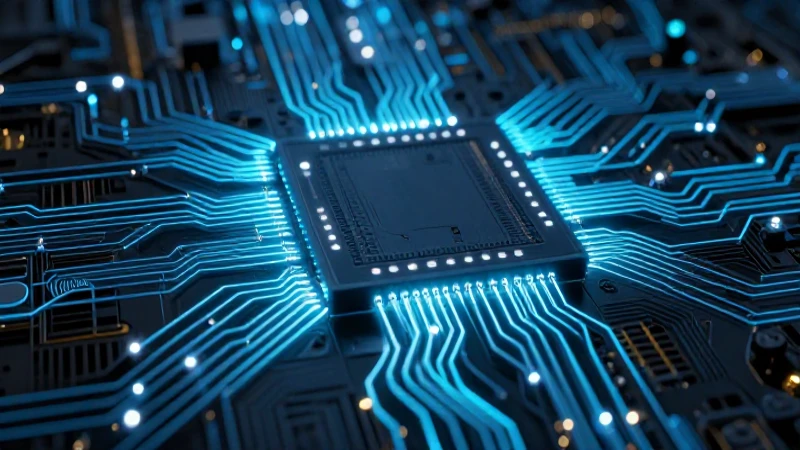 Circuito brillante, complejo y detallado