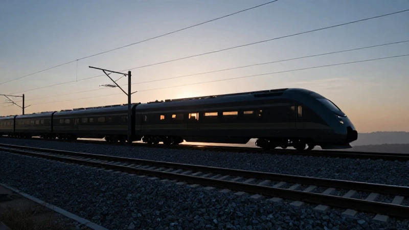 Cuál es la estructura organizativa simplificada de ADIF 5 Vías férreas estilizadas, silueta tren, ambiente frío