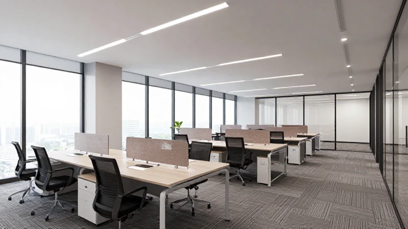 Oficinas modernas con luz natural abundante