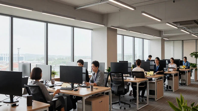 Espacio moderno con colaboración bajo luz natural