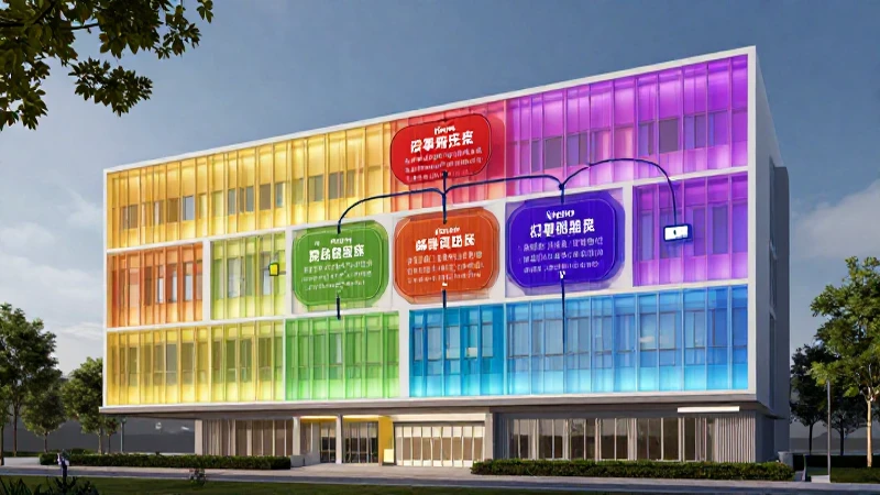 Renderizado arquitectónico con colores e iluminación volumétrica