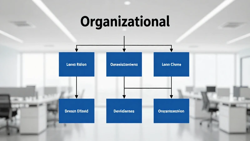 Organigrama moderno iluminado y claro