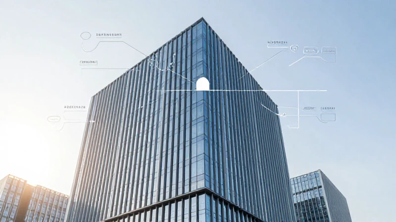 Edificio moderno con esquema organizacional sutil
