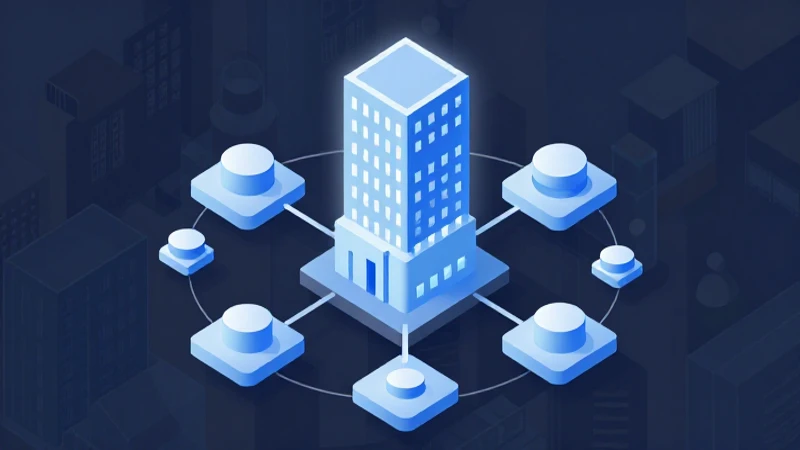 Diagrama corporativo moderno con iluminación suave