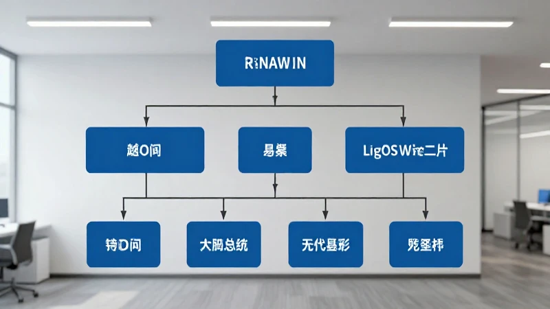 Oficina corporativa moderna, limpia y organizada