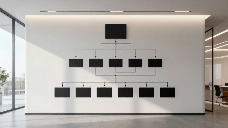 Organigrama de Empresa Comercial: Diseño Funcional Eficaz 6 Oficina moderna, limpia y bien iluminada