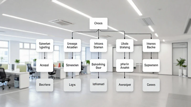 Cuáles son las claves del organigrama en una empresa 4 Organigrama moderno, oficina iluminada, vista isométrica