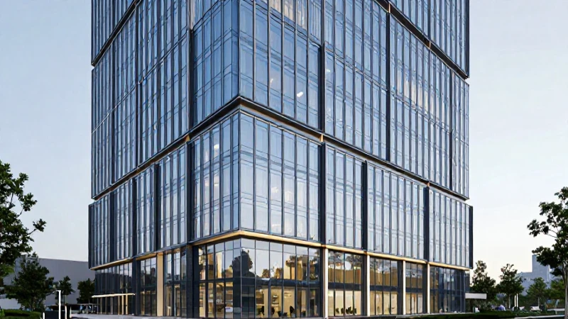 Edificio moderno con diseño elegante y luminoso
