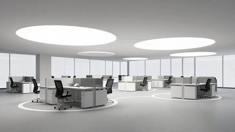 Espacio moderno con iluminación suave y conectada