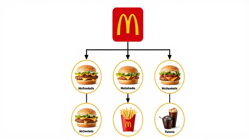 Diagrama corporativo iluminado y enfocado