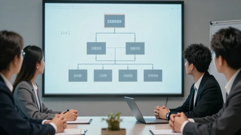 Reunión corporativa con proyección profesional suave