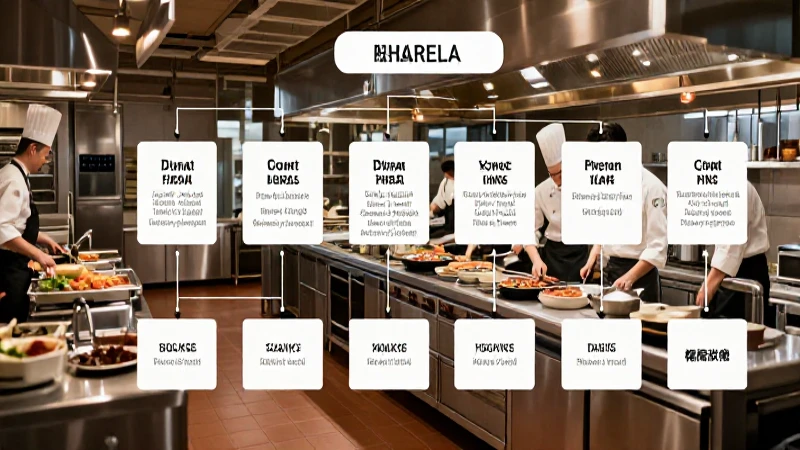 Cocina moderna y organizada con chefs trabajando