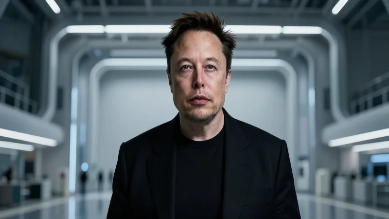 Cuál es el organigrama actual y las funciones clave de Tesla 3 Silueta de Elon Musk, fábrica Tesla futurista