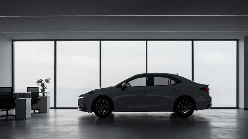 Cuál es el organigrama y funciones clave de Toyota 6 Oficina moderna con silueta de Toyota