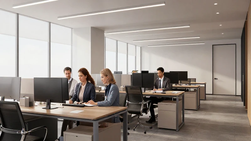 Cómo es la estructura jerárquica de un despacho contable 9 Contadores colaboran en oficina moderna y luminosa