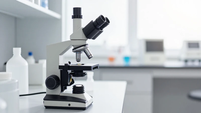 Cómo es el organigrama de un laboratorio clínico privado 6 Laboratorio moderno con microscopio y luz suave