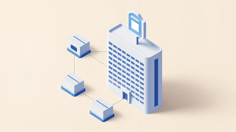 Diseño minimalista mostrando organización isométrica estilizada