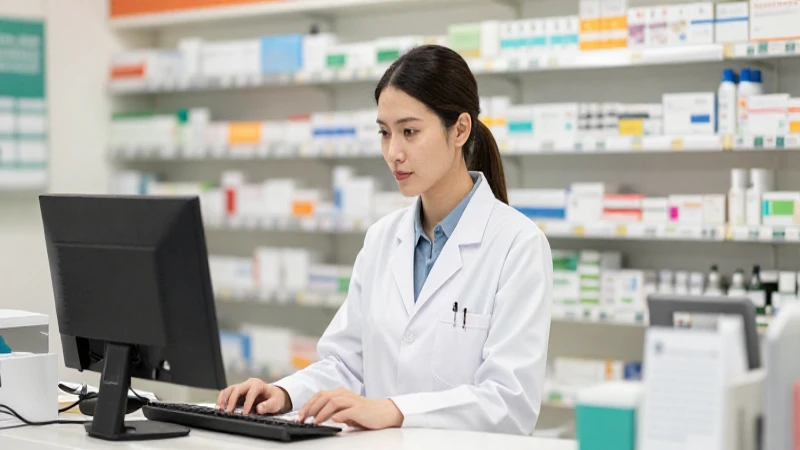 Organigrama de una botica: Estructura y funciones clave 7 Farmacéutico atendiendo con luz natural suave