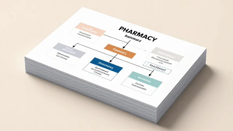Organigrama de una Farmacia: Estructura y Funciones Clave 4 Diseño limpio para estructura farmacéutica organizada